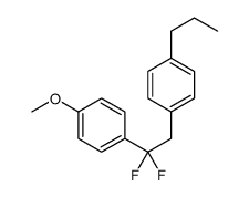 1-[2,2-difluoro-2-(4-methoxyphenyl)ethyl]-4-propylbenzene结构式