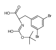 (2S)-3-(3,5-dibromophenyl)-2-[(2-methylpropan-2-yl)oxycarbonylamino]propanoic acid picture