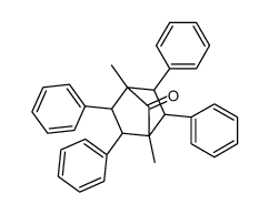 1,4-dimethyl-2,3,5,6-tetraphenylbicyclo[2.2.1]heptan-7-one结构式