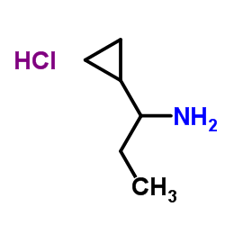 1-cyclopropylpropan-1-amine hydrochloride structure