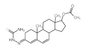 [(3Z)-3-(carbamothioylhydrazinylidene)-10,13-dimethyl-1,2,8,9,11,12,14,15,16,17-decahydrocyclopenta[a]phenanthren-17-yl] acetate picture