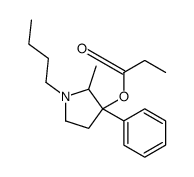 1-Butyl-2-methyl-3-phenylpyrrolidin-3-ol propionate结构式