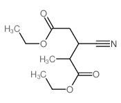 Pentanedioic acid,3-cyano-2-methyl-, 1,5-diethyl ester Structure