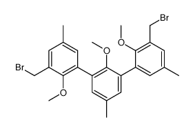 3,3''-Bis(bromomethyl)-2,2',2''-trimethoxy-5,5',5''-trimethyl-1,1':3',1''-terphenyl结构式