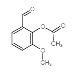 Benzaldehyde,2-(acetyloxy)-3-methoxy- Structure