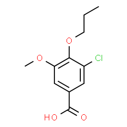 3-Chloro-5-methoxy-4-propoxybenzoic acid structure