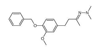 4-(4-Benzyloxy-3-methoxyphenyl)-2-butanone dimethylhydrazone Structure