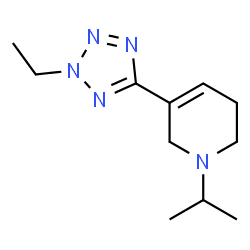 Pyridine, 3-(2-ethyl-2H-tetrazol-5-yl)-1,2,5,6-tetrahydro-1-(1-methylethyl)- (9CI) Structure