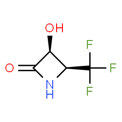 2-Azetidinone, 3-hydroxy-4-(trifluoromethyl)-, (3S,4S)- (9CI) Structure