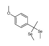 1-[1,1-bis(methylselanyl)ethyl]-4-methoxybenzene结构式