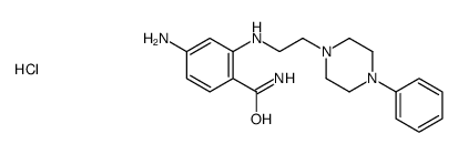 4-amino-2-[2-(4-phenylpiperazin-1-yl)ethylamino]benzamide hydrochlorid e Structure