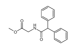 methyl 2-[(2,2-diphenylacetyl)amino]acetate Structure