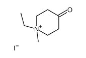 1-ETHYL-1-METHYL-4-OXOPIPERIDIN-1-IUM IODIDE Structure