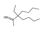 3-Butyl-3-ethyl-2-heptanimin Structure