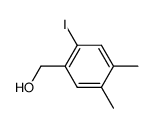 (2-碘-4,5-二甲基苯基)甲醇结构式