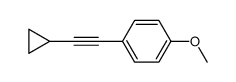 1-(2-cyclopropylethynyl)-4-methoxybenzene Structure