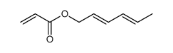 (2E,4E)-hexa-2,4-dien-1-yl acrylate结构式