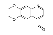 4-Quinolinecarboxaldehyde, 6,7-dimethoxy Structure