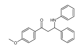 3-anilino-1-(4-methoxyphenyl)-3-phenylpropan-1-one Structure