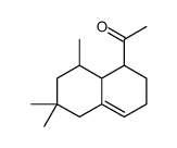 1-[1,2,3,5,6,7,8,8a-octahydro-6,6,8(or 6,8,8)-trimethyl-1(or 2)-naphthyl]ethan-1-one Structure