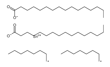 dioctylbis(palmitoyloxy)stannane structure