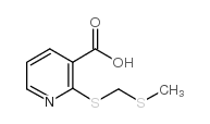 2-METHYLSULFANYLMETHYLSULFANYL-NICOTINIC ACID Structure