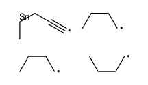 tributyl(pent-1-ynyl)stannane Structure