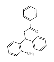 3-(2-methylphenyl)-1,3-diphenyl-propan-1-one结构式