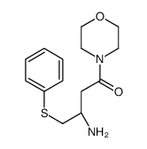 4-[(3R)-3-Amino-1-oxo-4-(phenylthio)butyl]morpholine Structure