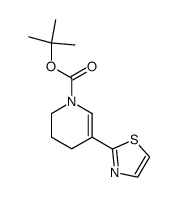 5-(thiazol-2-yl)-3,4-dihydro-2H-pyridine-1-carboxylic acid tert-butyl ester结构式