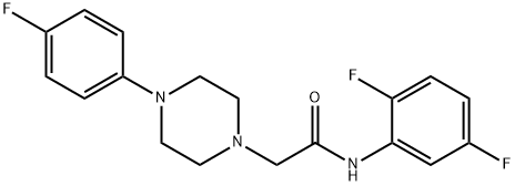 n-(2,5-difluorophenyl)-2-[4-(4-fluorophenyl)piperazino]acetamide图片