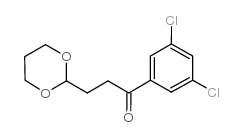 3',5'-DICHLORO-3-(1,3-DIOXAN-2-YL)-PROPIOPHENONE结构式