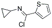 N-CYCLOPROPYLTHIOPHENE-2-CARBOXIMIDOYL CHLORIDE结构式