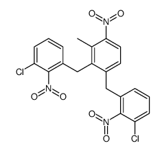 1,2-bis[(3-chloro-2-nitrophenyl)methyl]-3-methyl-4-nitrobenzene Structure