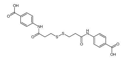 4-[3-[[3-(4-carboxyanilino)-3-oxopropyl]disulfanyl]propanoylamino]benzoic acid结构式