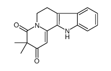 3,3-dimethyl-7,12-dihydro-6H-indolo[2,3-a]quinolizine-2,4-dione结构式