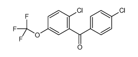 (4-chlorophenyl)-[2-chloro-5-(trifluoromethoxy)phenyl]methanone Structure