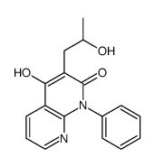 4-hydroxy-3-(2-hydroxypropyl)-1-phenyl-1,8-naphthyridin-2-one结构式