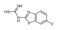 (6-fluoro-1,3-benzothiazol-2-yl)thiourea Structure