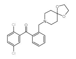 2,5-二氯-2'-[8-(1,4-二恶-8-氮杂螺-[4.5]癸基)甲基]苯甲酮图片