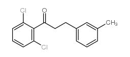 2',6'-DICHLORO-3-(3-METHYLPHENYL)PROPIOPHENONE结构式