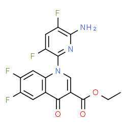 3-喹啉羧酸,1-(6-氨基-3,5-二氟-2-吡啶基)-8-氯-6,-7-二氟-1, 4-二氢-4-氧代乙酯图片