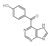 Methanone,(4-hydroxyphenyl)-9H-purin-6-yl-结构式