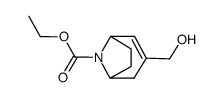 8-ethoxycarbonyl-3-hydroxymethyl-8-azabicyclo[3.2.1]oct-2-ene结构式