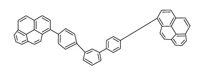 1-[4-[3-(4-pyren-1-ylphenyl)phenyl]phenyl]pyrene结构式