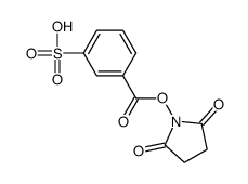 3-(2,5-dioxopyrrolidin-1-yl)oxycarbonylbenzenesulfonic acid结构式