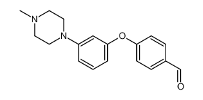 4-[3-(4-methylpiperazin-1-yl)phenoxy]benzaldehyde Structure