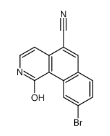 9-bromo-1-oxo-2H-benzo[h]isoquinoline-5-carbonitrile Structure