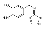 2-amino-5-[(1H-1,2,4-triazol-5-ylamino)methyl]phenol Structure