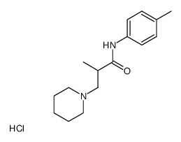 β-piperidino-isobutyric acid p-toluidide, hydrochloride结构式